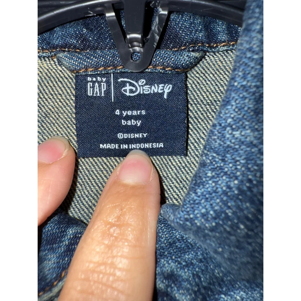 Boys Gap Disney Blue Mickey Mouse Jean Jacket 4T